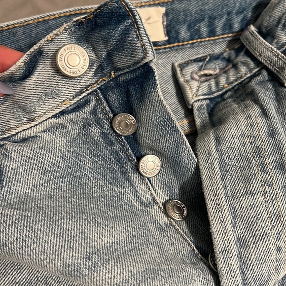 NWT free people high rise lasso denim shorts - Picture 5 of 7